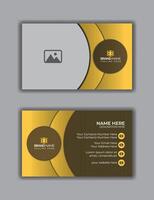 Sleek and Professional Double-Sided Business Card Template vector