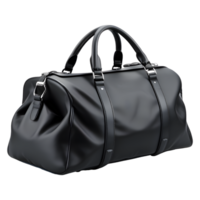 ai généré noir cuir sac isolé sur transparent Contexte png