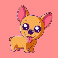 linda corgi perro, vector ilustración