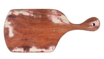 Wooden cutting board with transparent background png