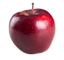 Red apple fruit with transparent background png