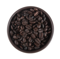 Kaffee Bohnen im Schüssel mit transparent Hintergrund png