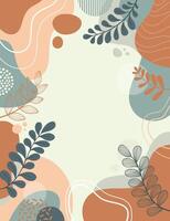 Design banner frame flower Spring background with beautiful. flower background for design. Colorful background with tropical plants vector