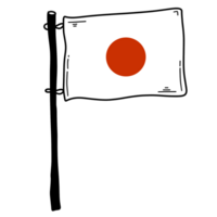 japansk flagga illustration png