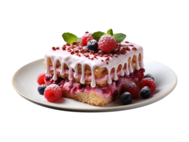 AI generated A slide of cake png file