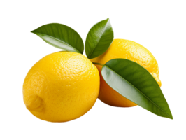 ai genererad citron- frukt objekt png fil