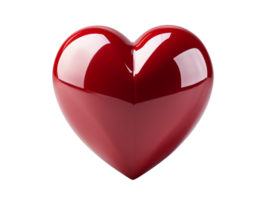 AI generated Heart icon symbol object png file