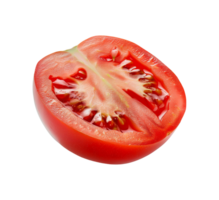 AI generated Slide cut tomato vegetable png file