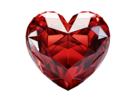 AI generated Heart icon symbol object png file