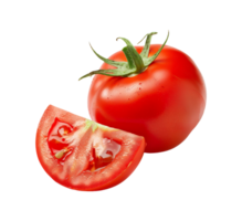 AI generated Slide cut tomato vegetable png file