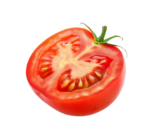 AI generated Slide cut tomato vegetable png file