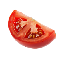 AI generated Slide cut tomato vegetable png file