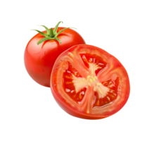 AI generated Slide cut tomato vegetable png file