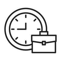 Time Management line icon. vector