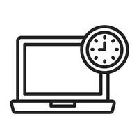 Time Management line icon. vector