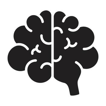 Brain Flat icon. vector