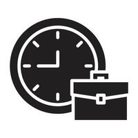 Time Management Flat icon. vector