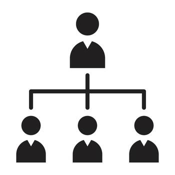 Teamwork Flat icon. vector