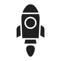 Rocket Flat icon. vector