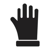 Rubber Gloves Flat icon. vector