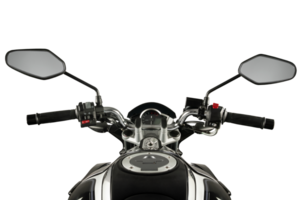 svart sporter typ motorcykel med bränsle injektion systemet png