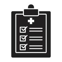 Medical Report Flat icon. vector