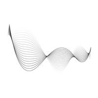 Abstract line waves. vector