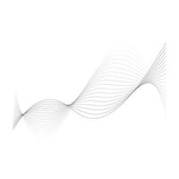 Abstract line waves. vector
