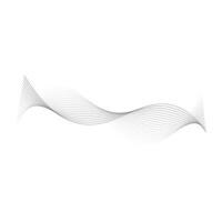 Abstract line waves. vector