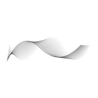 Abstract line waves. vector