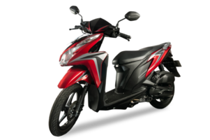 a red scooter type motorbike. png