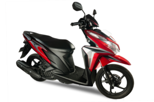 a red scooter type motorbike. png