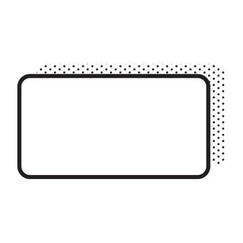 text frame box line. vector