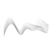 Abstract line waves. vector