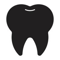 diente plano icono. vector