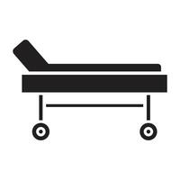 Stretcher Flat icon. vector