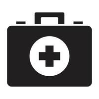 First Aid Kit Flat icon. vector