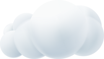 icono de nube 3d png