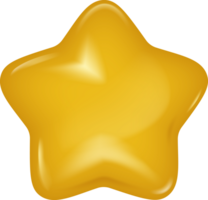 3d glänzend Star Symbol png