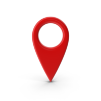 3d representación realista ubicación mapa alfiler GPS puntero marcadores GPS ubicación símbolo, mapas y navegación aplicaciones, rojo geolocalización marcadores, marca de posición iconos, cartografía, y viajero interesar símbolos png