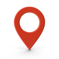 3d representación realista ubicación mapa alfiler GPS puntero marcadores GPS ubicación símbolo, mapas y navegación aplicaciones, rojo geolocalización marcadores, marca de posición iconos, cartografía, y viajero interesar símbolos png