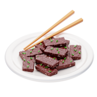 bulgogi 3d icon. Traditional korean food bulgogi bbq steak grilled png