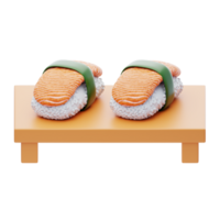 sashimi 3d icona. salmone sashimi 3d icona png