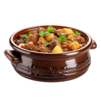 AI generated Transparent Pot Roast, Adding Delectable Texture to Graphic Compositions png