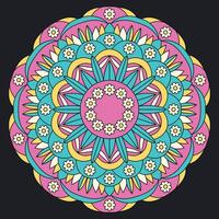 Colorful mandala illustration vector