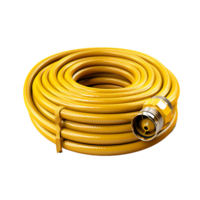 AI generated Cutout Watering Hose Flexibility, Ideal for Creative and Diverse Design Projects png