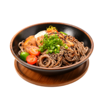 ai généré yaki soba sur une Vide toile, fournir une Toile pour Créatif personnalisation png