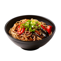 AI generated Clear Yaki Soba Imagery, High Quality Visuals for Asian Culinary Presentations png