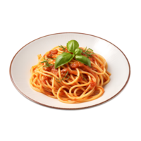 AI generated Spaghetti Clipping Path, Ensuring Detailed and Defined Noodle Visuals png