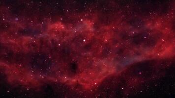 astratto spazio sfondo. in viaggio attraverso un altro galassia. volo di nebulosa e particelle. galassia attraverso esterno spazio e il latteo modo. video